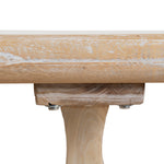 Titan Reclaimed 1.98m ELM Wood Dining Table - Rustic White Washed Dining Table Reclaimed-Core