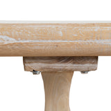 Titan Reclaimed 1.98m ELM Wood Dining Table - Rustic White Washed Dining Table Reclaimed-Core