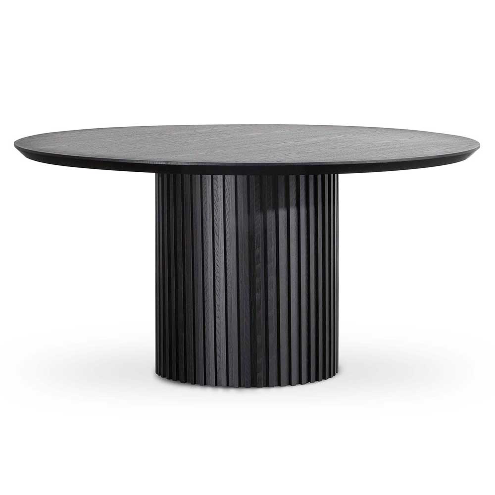 Ex Display - Marty 1.5m Wooden Round Dining Table - Black Dining Table Century-Core