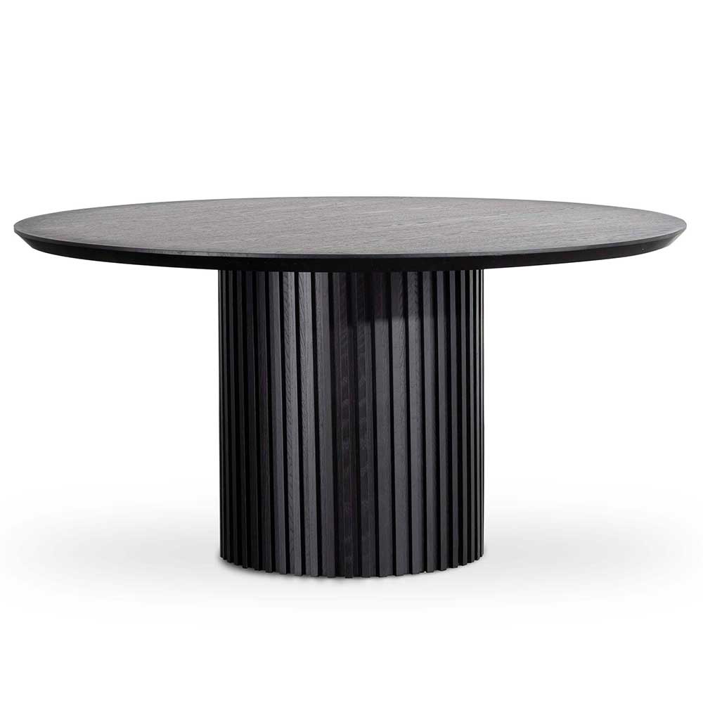 Ex Display - Marty 1.5m Wooden Round Dining Table - Black Dining Table Century-Core