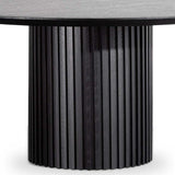 Ex Display - Marty 1.5m Wooden Round Dining Table - Black Dining Table Century-Core
