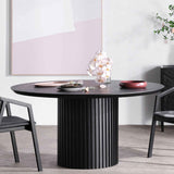 Ex Display - Marty 1.5m Wooden Round Dining Table - Black Dining Table Century-Core