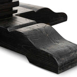Kara Reclaimed 1.6m Round Dining Table - Natural Top and Black Base Dining Table Reclaimed-Core