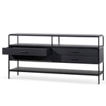 Ex Display - Arron 1.6m Sideboard Unit - Full Black Buffet & Sideboard Nicki-Core   