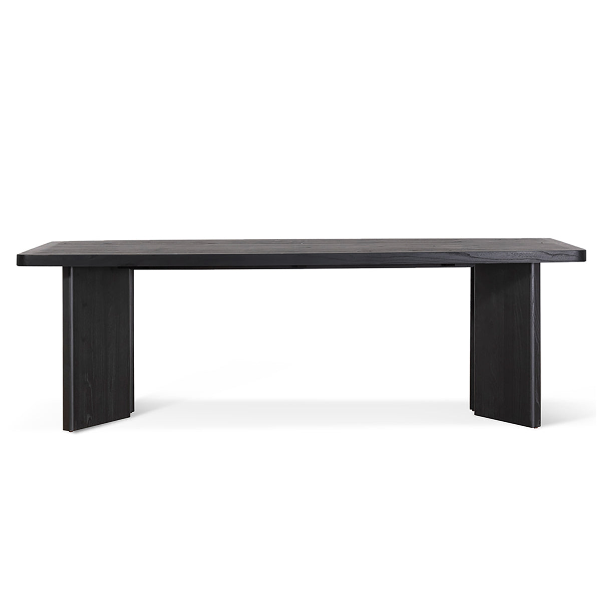 Ex Display - Munoz 2.4m Elm Dining Table - Full Black Dining Table Nicki-Core   