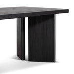 Ex Display - Munoz 2.4m Elm Dining Table - Full Black Dining Table Nicki-Core   