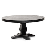 Ex Display - Kara 1.6m Round Dining Table - Full Black Dining Table Reclaimed-Core   