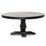 Ex Display - Kara 1.6m Round Dining Table - Full Black Dining Table Reclaimed-Core   