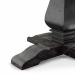 Ex Display - Kara 1.6m Round Dining Table - Full Black Dining Table Reclaimed-Core   