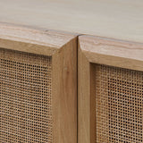 Ex Display - Marquis 1.8m Rattan Door Sideboard - Natural Buffet & Sideboard Nicki-Core