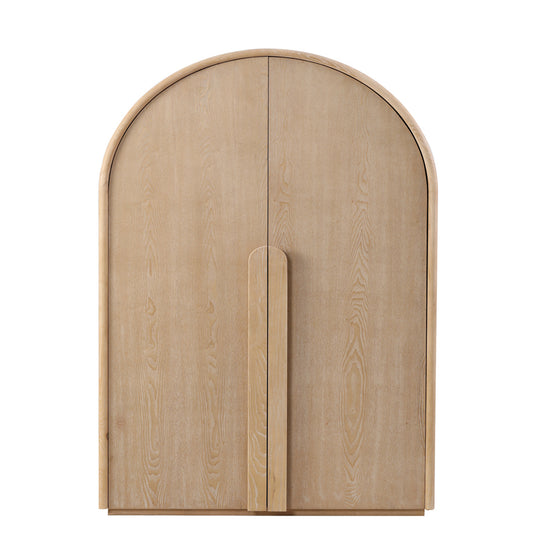 Alora 150cm (H) Ash Curve Cabinet - Natural Cabinet Nicki-Core   