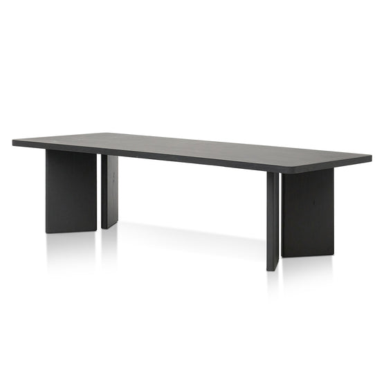 Munoz 3m Elm Dining Table - Full Black Dining Table Nicki-Core   