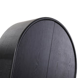 Alora 150cm (H) Ash Curve Cabinet - Full Black Cabinet Nicki-Core