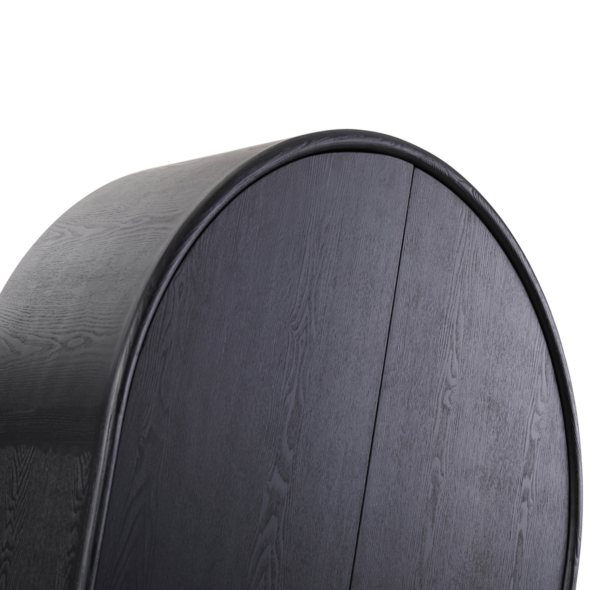 Alora 150cm (H) Ash Curve Cabinet - Full Black Cabinet Nicki-Core