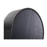 Ex Display - Alora 150cm (H) Ash Curve Cabinet - Full Black Cabinet Nicki-Core   