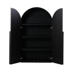 Ex Display - Alora 150cm (H) Ash Curve Cabinet - Full Black Cabinet Nicki-Core   