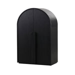 Ex Display - Alora 150cm (H) Ash Curve Cabinet - Full Black Cabinet Nicki-Core   