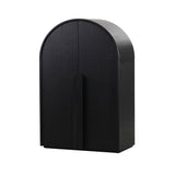 Ex Display - Alora 150cm (H) Ash Curve Cabinet - Full Black Cabinet Nicki-Core   