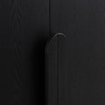 Alora 150cm (H) Ash Curve Cabinet - Full Black Cabinet Nicki-Core