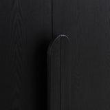 Alora 150cm (H) Ash Curve Cabinet - Full Black Cabinet Nicki-Core
