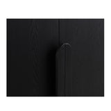 Ex Display - Alora 150cm (H) Ash Curve Cabinet - Full Black Cabinet Nicki-Core   