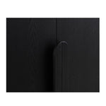 Ex Display - Alora 150cm (H) Ash Curve Cabinet - Full Black Cabinet Nicki-Core   