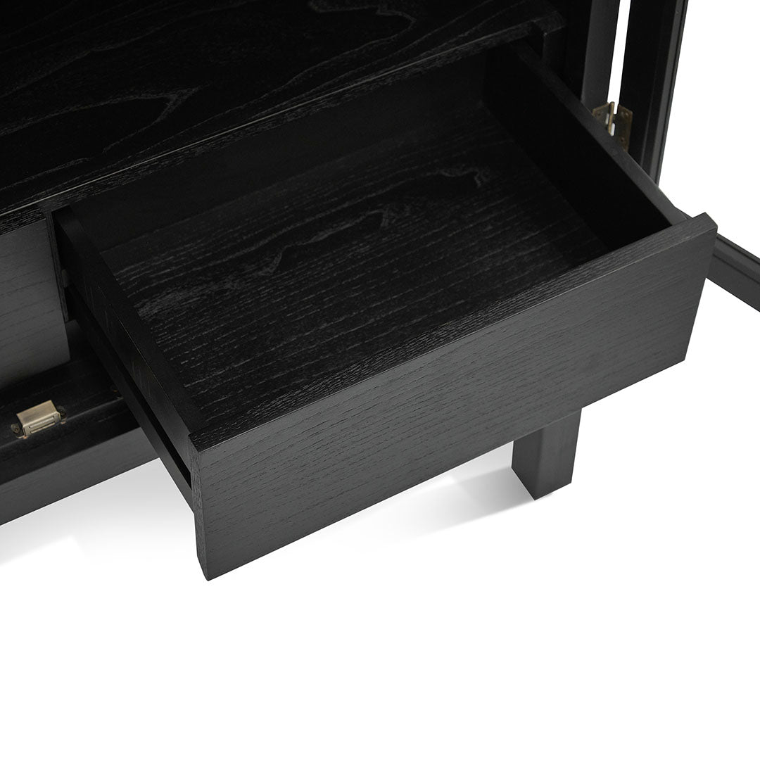 Vinter Glass Cabinet - Full Black Display Cabinet Nicki-Core   