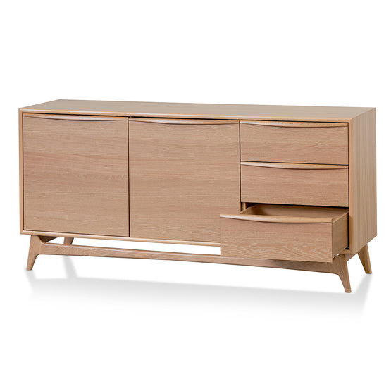 Brendon 1.6m Sideboard Unit with Drawers - Natural Oak