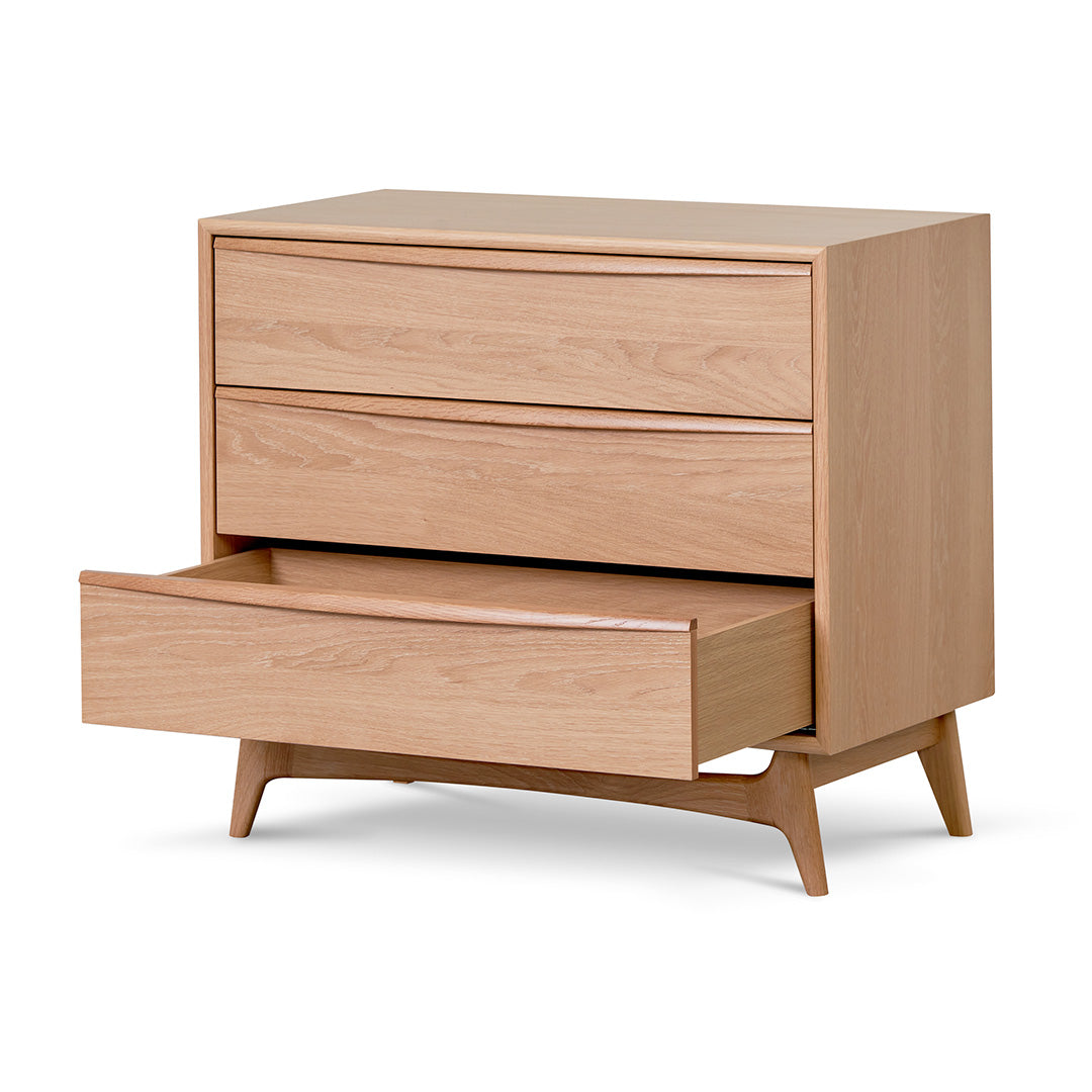 Brendon 3 Drawer Chest - Natural Oak Drawer VN-Core