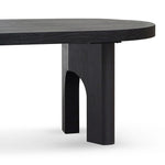 Ex Display - Teresa 2.8m oval dining table - Black Dining Table Nicki-Core   