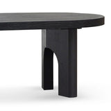 Ex Display - Teresa 2.8m oval dining table - Black Dining Table Nicki-Core   