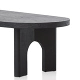 Ex Display - Teresa 2.8m oval dining table - Black Dining Table Nicki-Core   