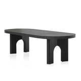 Teresa 2.8m Oval Dining Table - Black Dining Table Nicki-Core