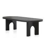 Ex Display - Teresa 2.8m oval dining table - Black Dining Table Nicki-Core   