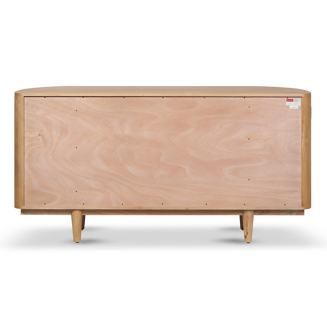 Ex Display - Jesse 1.7m Natural Elm Sideboard - Rattan Doors Buffet & Sideboard Nicki-Core