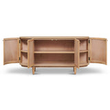 Ex Display - Jesse 1.7m Natural Elm Sideboard - Rattan Doors Buffet & Sideboard Nicki-Core