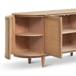Ex Display - Jesse 1.7m Natural Elm Sideboard - Rattan Doors Buffet & Sideboard Nicki-Core