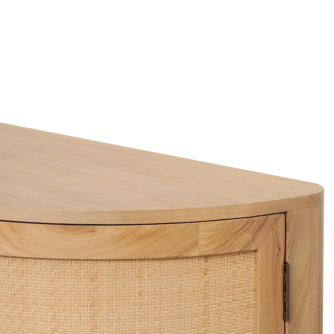 Ex Display - Jesse 1.7m Natural Elm Sideboard - Rattan Doors Buffet & Sideboard Nicki-Core