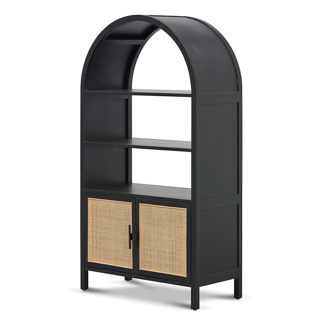 Ex Display - Adeline 1.65m (H) Storage Cabinet - Full Black Storage Cabinet Nicki-Core