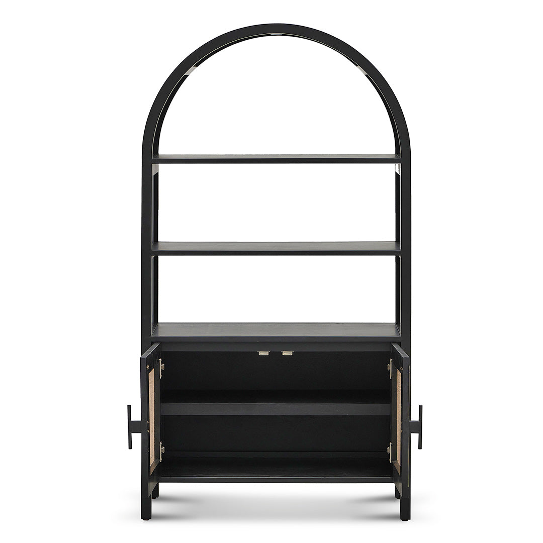 Ex Display - Adeline 1.65m (H) Storage Cabinet - Full Black Storage Cabinet Nicki-Core