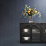 Charles 1.78m Sideboard Unit - Full Black Buffet & Sideboard Nicki-Core   