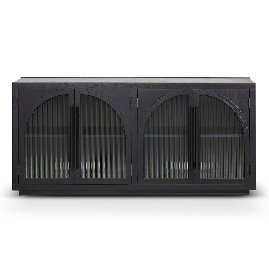 Charles 1.78m Sideboard Unit - Full Black Buffet & Sideboard Nicki-Core   
