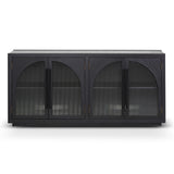 Charles 1.78m Sideboard Unit - Full Black Buffet & Sideboard Nicki-Core   