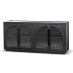 Charles 1.78m Sideboard Unit - Full Black Buffet & Sideboard Nicki-Core   