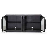 Charles 1.78m Sideboard Unit - Full Black Buffet & Sideboard Nicki-Core   