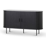 Dania 1.4m Wooden Buffet Unit - Full Black Buffet & Sideboard KD-Core   