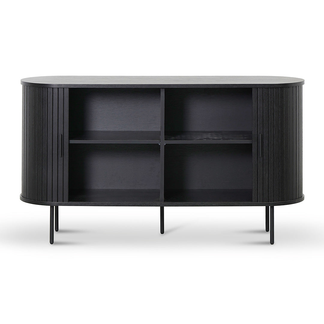 Dania 1.4m Wooden Buffet Unit - Full Black Buffet & Sideboard KD-Core   