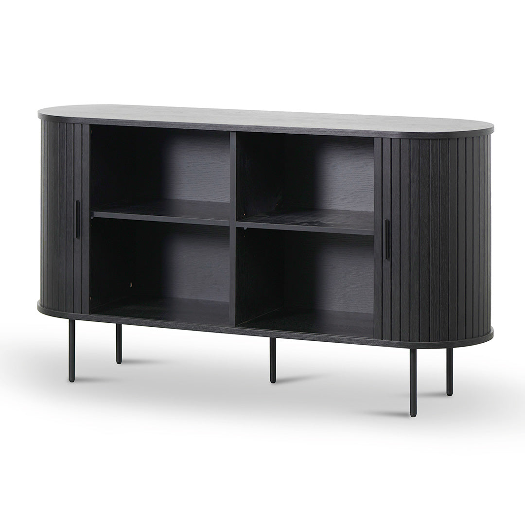 Dania 1.4m Wooden Buffet Unit - Full Black Buffet & Sideboard KD-Core   