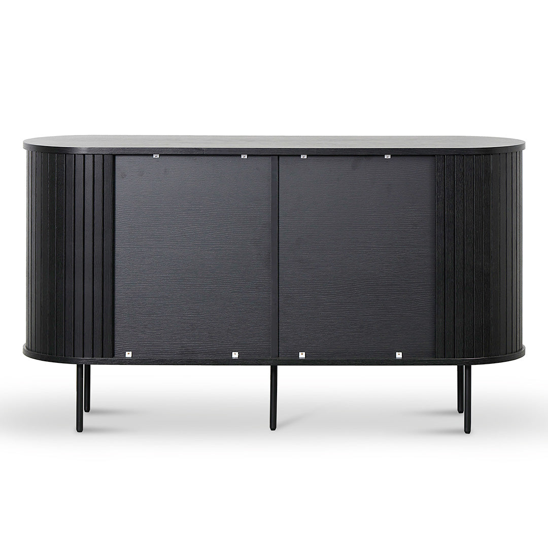 Dania 1.4m Wooden Buffet Unit - Full Black Buffet & Sideboard KD-Core   