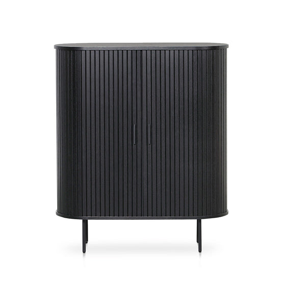 Ex Display - Dania 1.18 (H) Wooden Storage Cabinet - Full Black Buffet & Sideboard KD-Core   